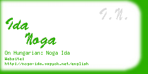 ida noga business card